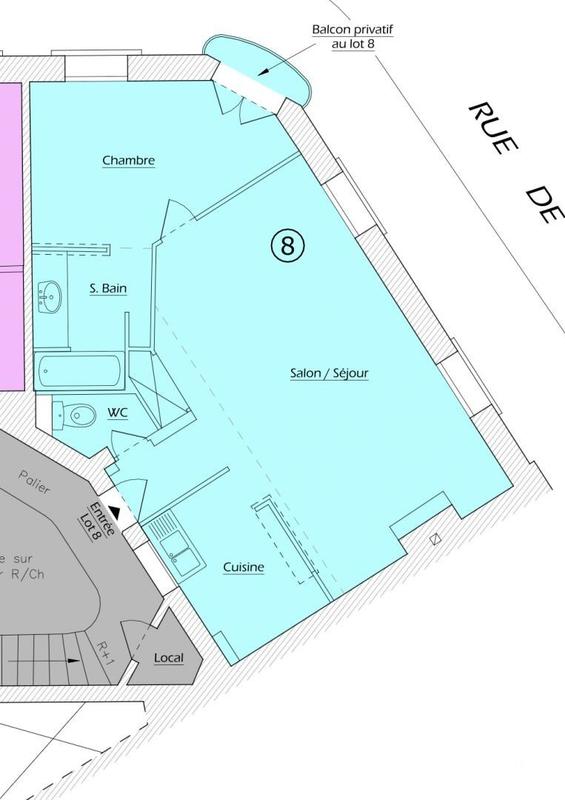 Appartement - 65 m² - 2 pièces