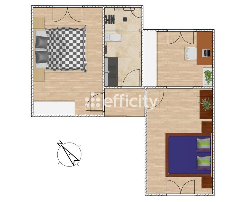 Maison - 80 m² - 3 pièces