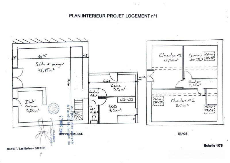 Maison ancienne - 110 m² - 4 pièces
