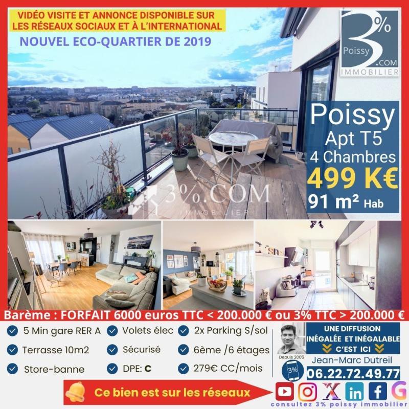 Appartement - 91 m² - 5 pièces