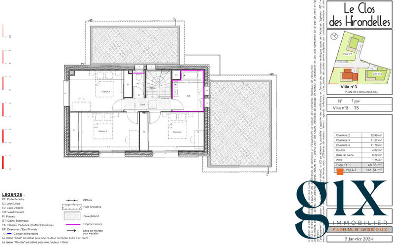 Maison - 141 m² - 5 pièces