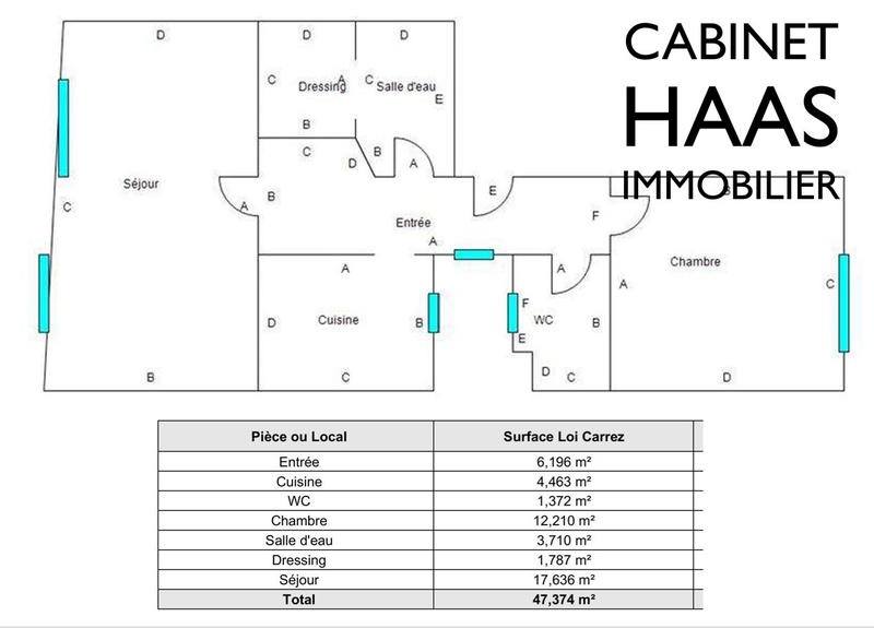 Appartement - 47 m² - 2 pièces