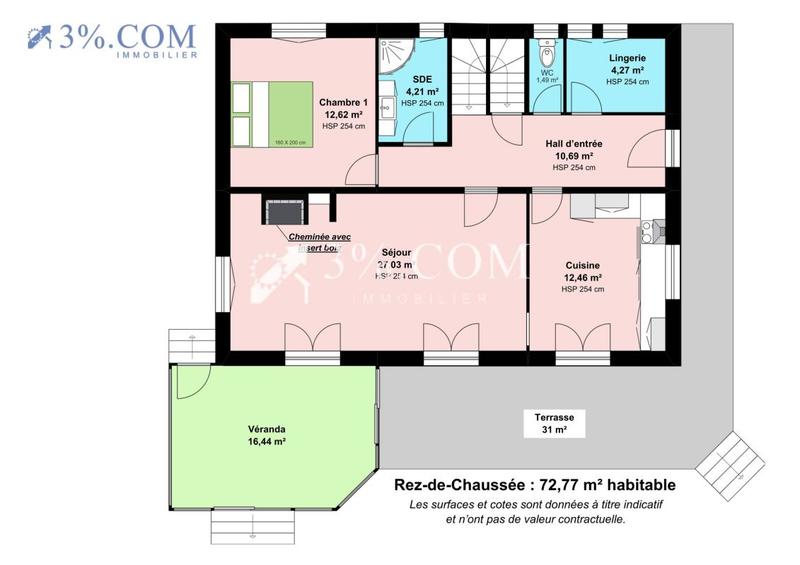 Maison - 120 m² - 5 pièces