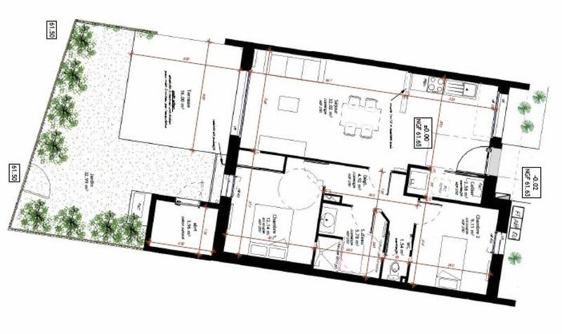 Maison - 68 m² - 3 pièces