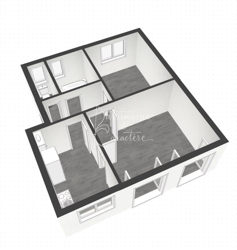 Appartement - 46 m² - 2 pièces