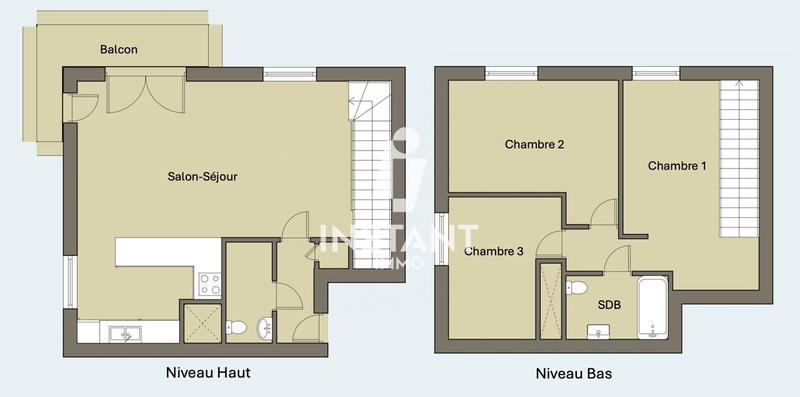 Appartement - 80 m² - 4 pièces