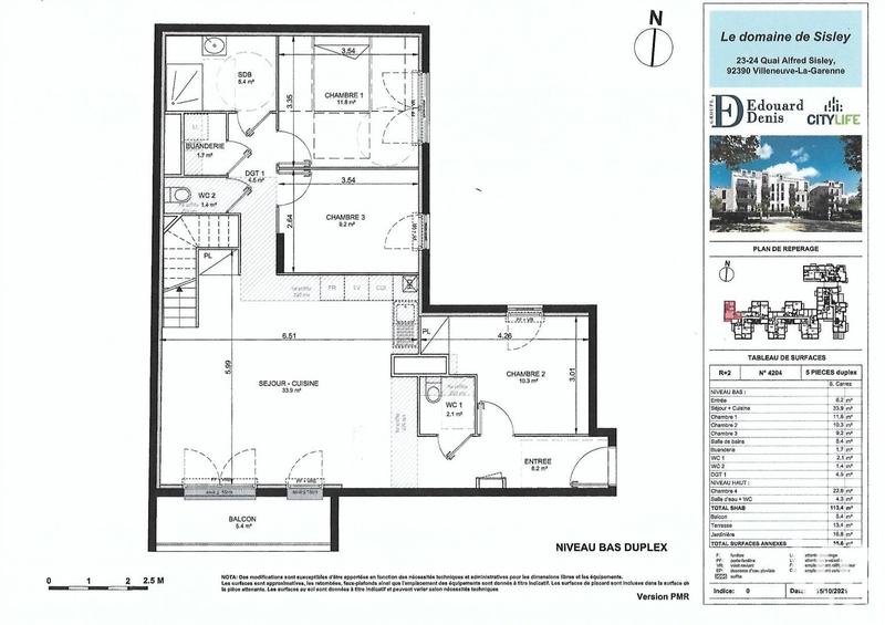 Appartement - 113 m² - 5 pièces