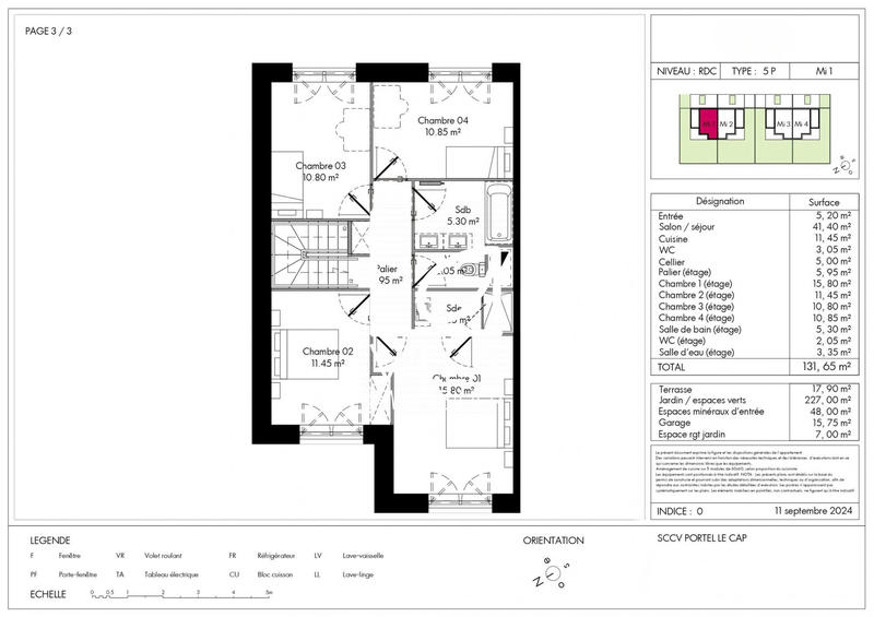 Maison - 132 m² - 5 pièces