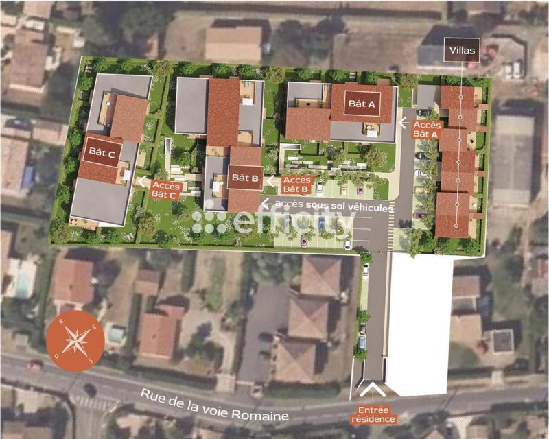 Appartement - 45 m² - 2 pièces