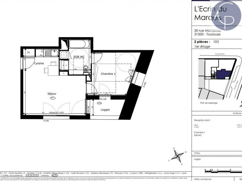Appartement - 39 m² - 2 pièces