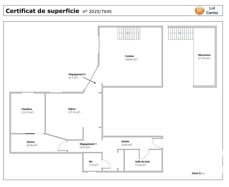 Duplex - 99 m² - 3 pièces