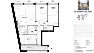 Appartement - 104 m² - 4 pièces