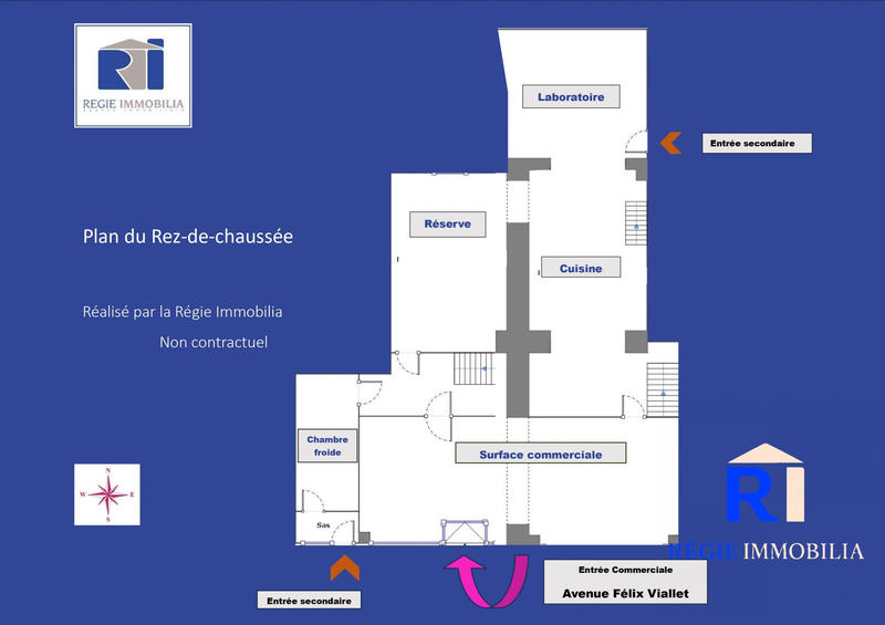 Local commercial - 223 m² - 6 pièces