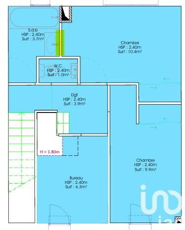 Maison - 90 m² - 4 pièces