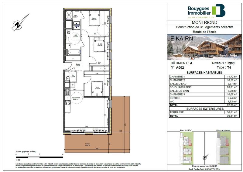 Appartement - 82 m² - 4 pièces
