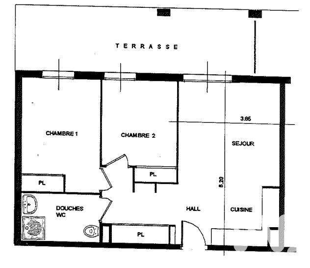 Appartement - 61 m² - 3 pièces