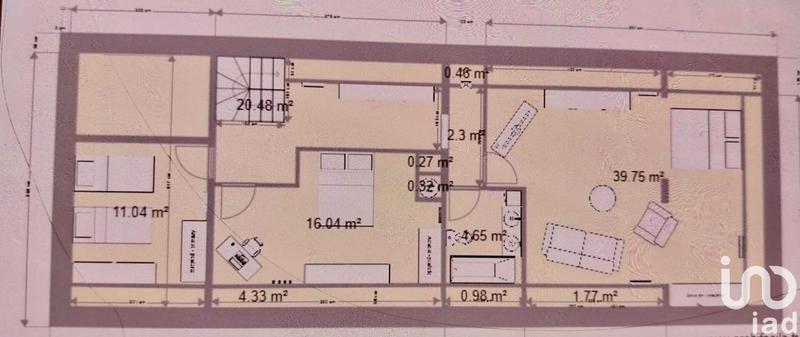 Maison - 93 m² - 4 pièces