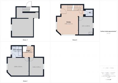 Maison - 58 m² - 3 pièces