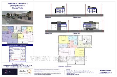 Appartement - 69 m² - 3 pièces
