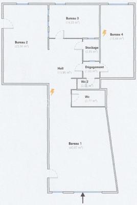 Local commercial - 120 m² - 4 pièces