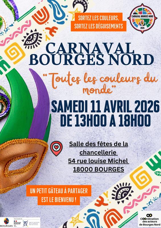Carnaval Bourges Nord – Toutes les couleurs du monde