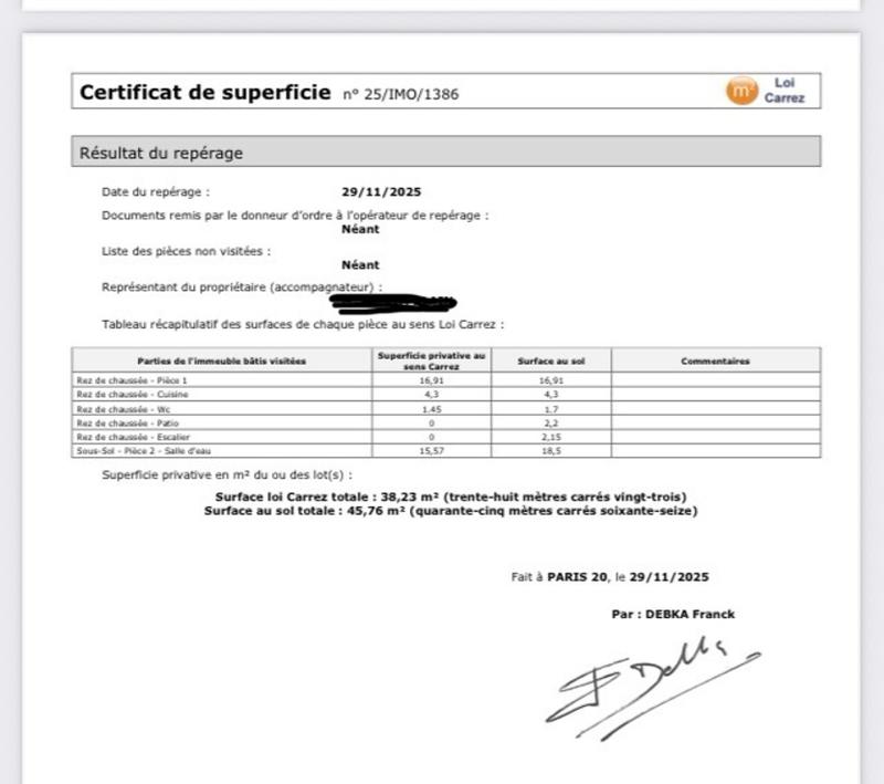 Appartement - 45 m² - 2 pièces