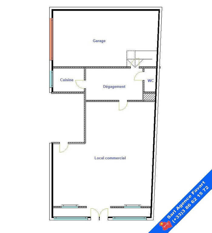 Local commercial - 49 m²