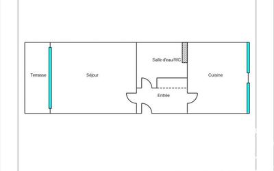 Appartement - 38 m² - 2 pièces