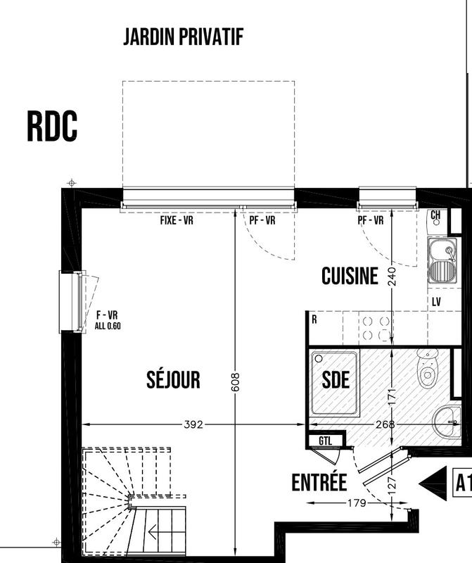Maison traditionnelle - 70 m² - 3 pièces