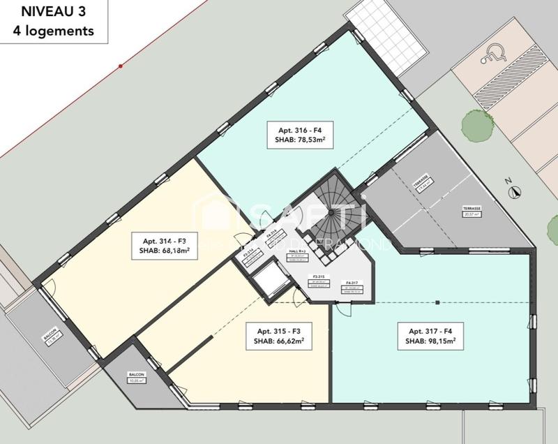 Appartement - 79 m² - 4 pièces