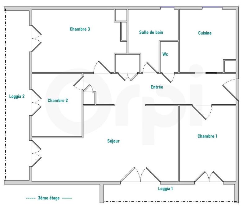 Appartement - 83 m² - 4 pièces