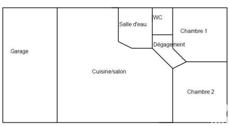 Maison - 55 m² - 3 pièces