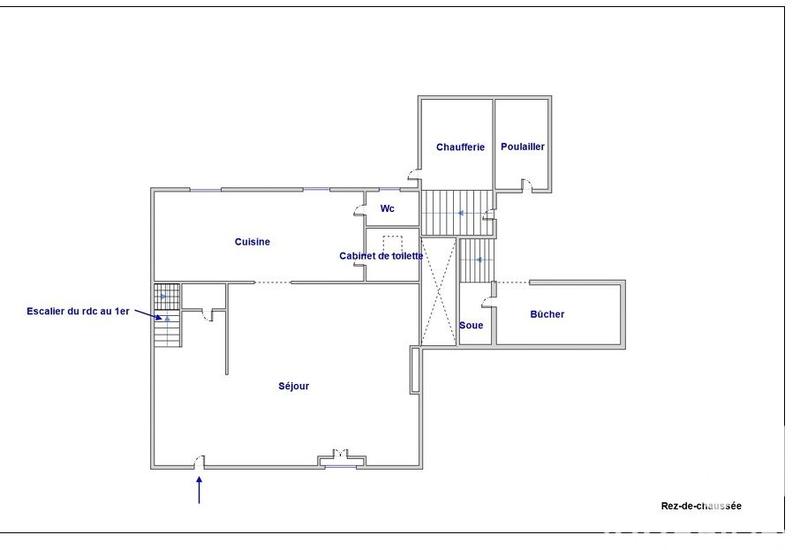 Maison de village - 90 m² - 4 pièces
