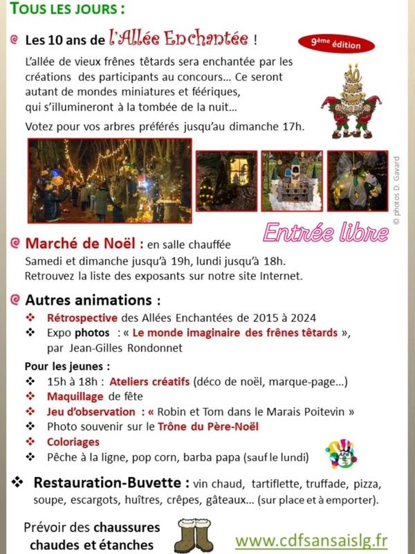 Fête de Noël et Allée Enchantée de la Garette