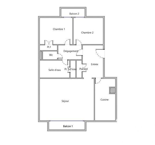 Appartement - 67 m² - 3 pièces