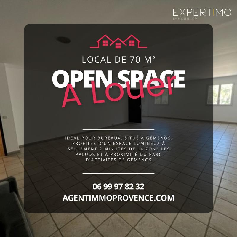 Bureau - 70 m² - 1 pièce