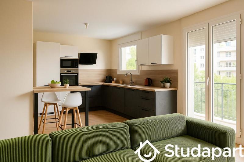 Chambre - 12 m² - 1 pièce