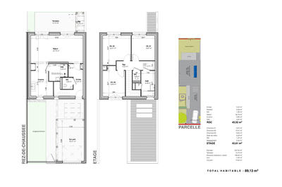 Maison - 89 m² - 4 pièces