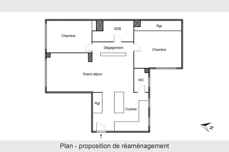 Appartement - 67 m² - 3 pièces