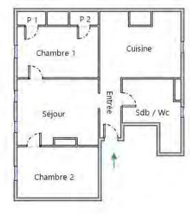 Appartement - 65 m² - 3 pièces