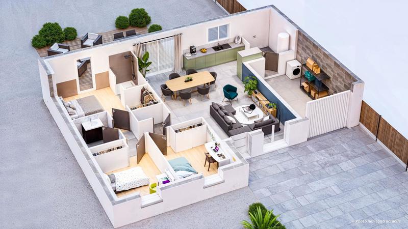 Maison - 93 m² - 5 pièces