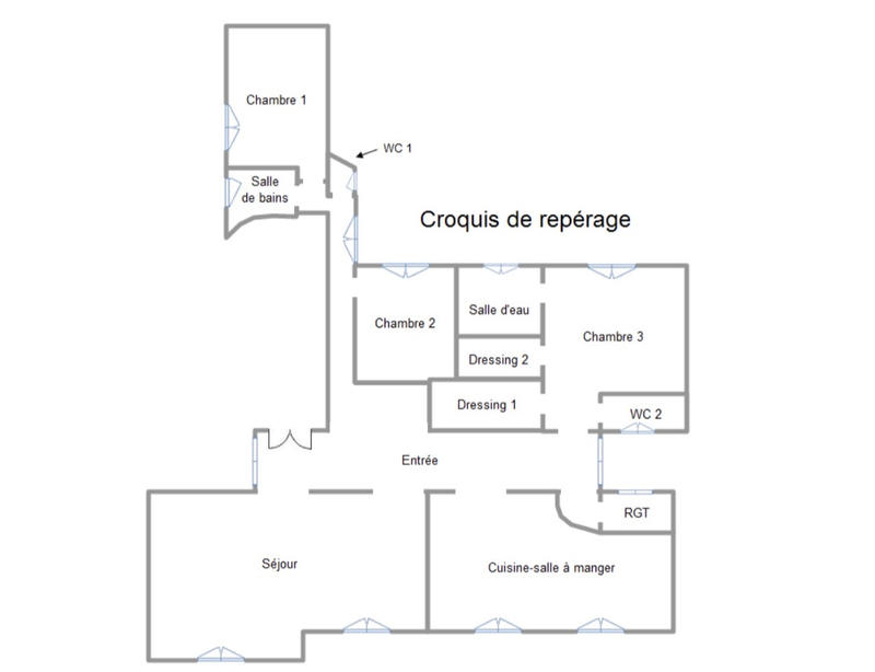 Appartement - 198 m² - 6 pièces