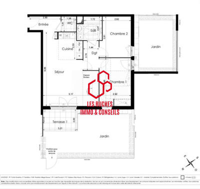 Appartement - 67 m² - 3 pièces