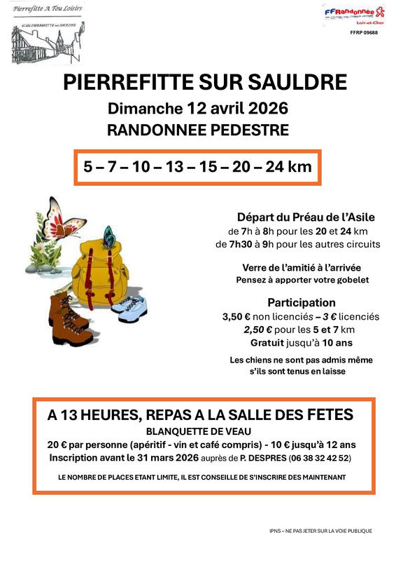Randonnée pédestre à Pierrefitte-sur-Sauldre