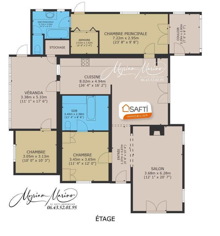 Maison - 106 m² - 6 pièces