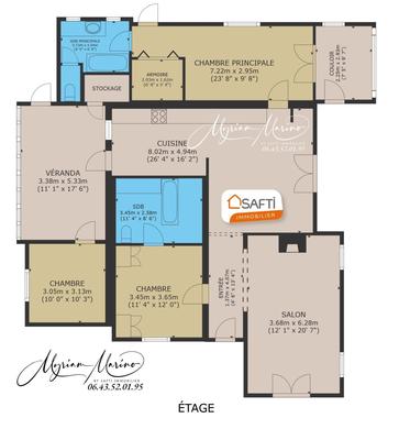 Maison - 106 m² - 6 pièces