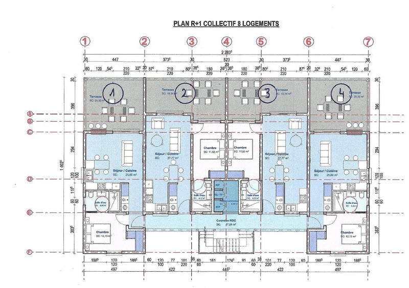 Appartement - 42 m² - 2 pièces