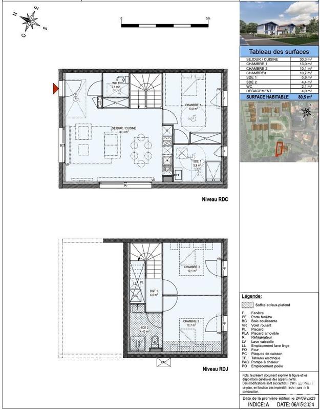 Maison - 80 m² - 4 pièces