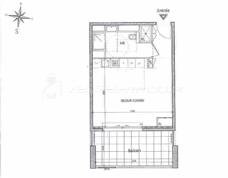 Appartement - 34 m² - 1 pièce