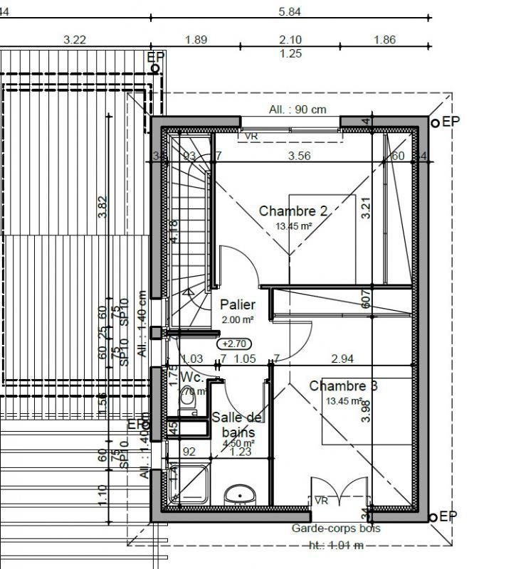 Maison - 95 m² - 4 pièces